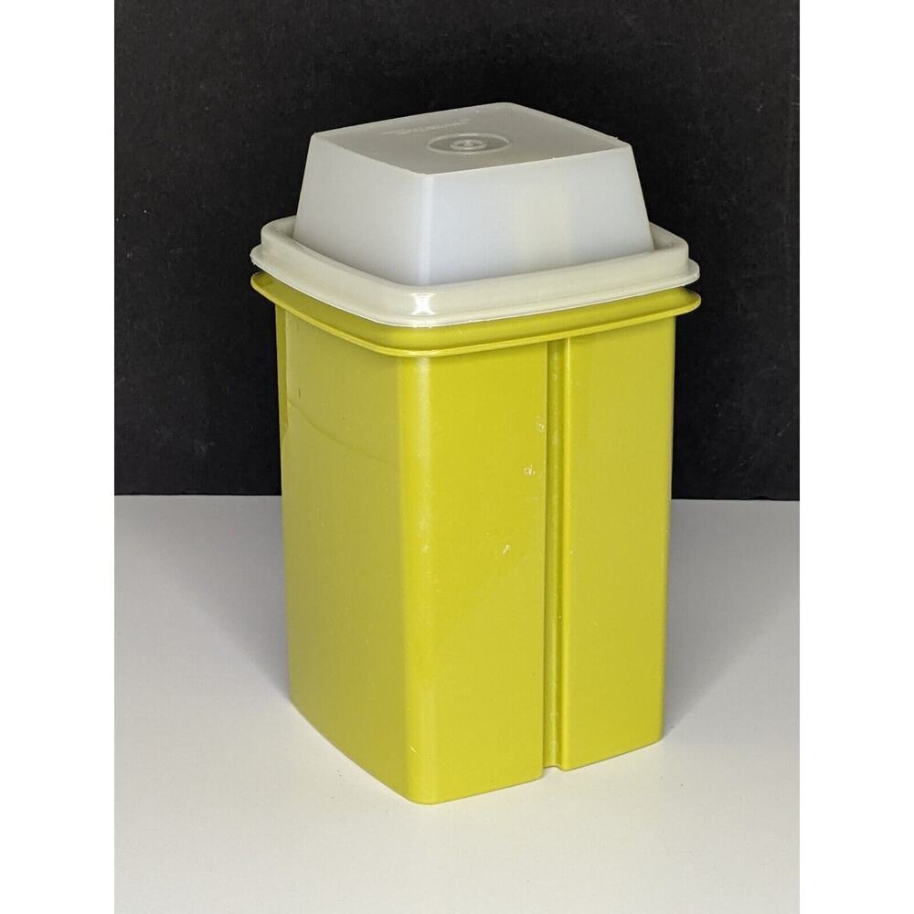 Vintage Tupperware Pickle Olive Keeper Lifter Avocado Green 3 Pc Set